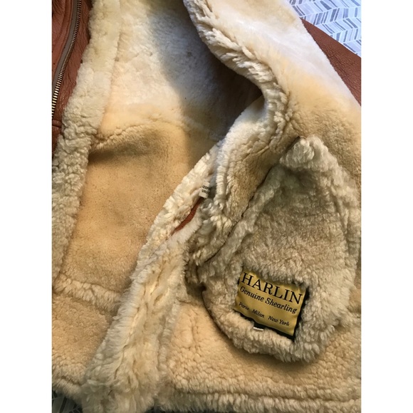 Genuine Sheepskin Bomber Jacket - Picture 13 of 16